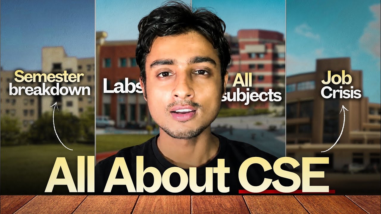 CSE Syllabus Explained in 12 Minutes || All Subjects from 1st to 8th Semester 