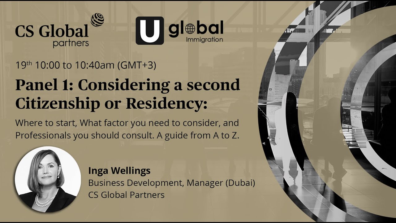 Inga Wellings speaks in panel discussion with Uglobal Virtual Immigration Expo