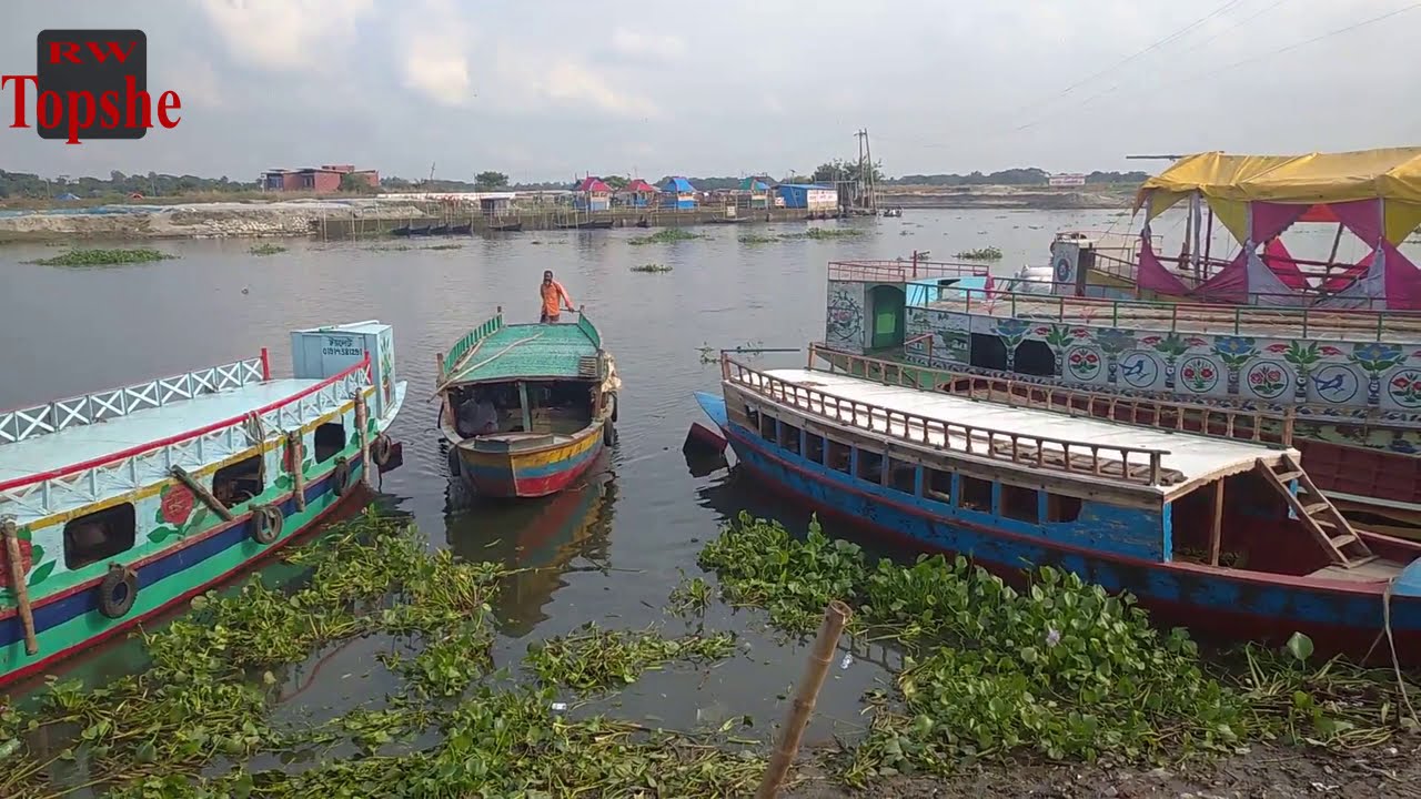 Beraid Boat Ghat | 100 Feet Road Natun Bazar to Beraid || Run with topshe