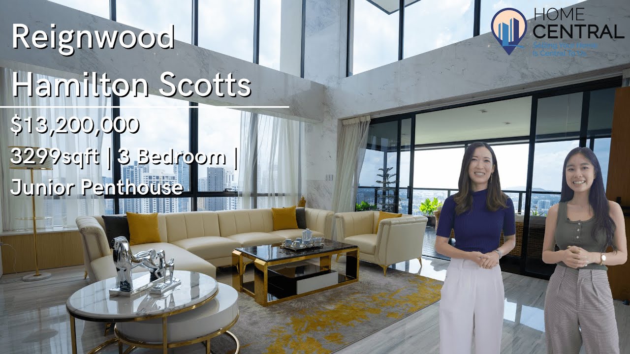 Inside a $13 Million Luxurious Junior Penthouse In Reignwood Hamilton Scotts | Singapore Home Tour