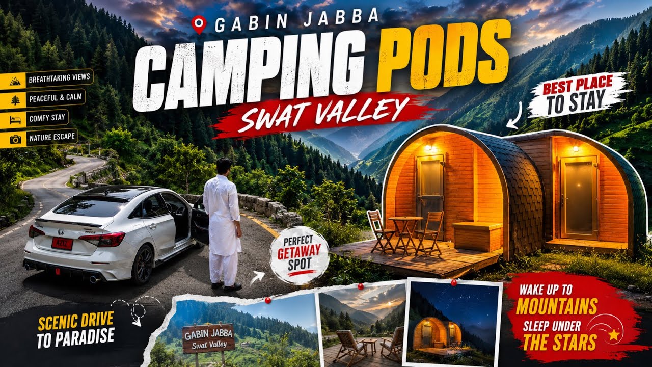 Gabin Jabba Camping Pods | Best Stay in Swat Valley 🇵🇰