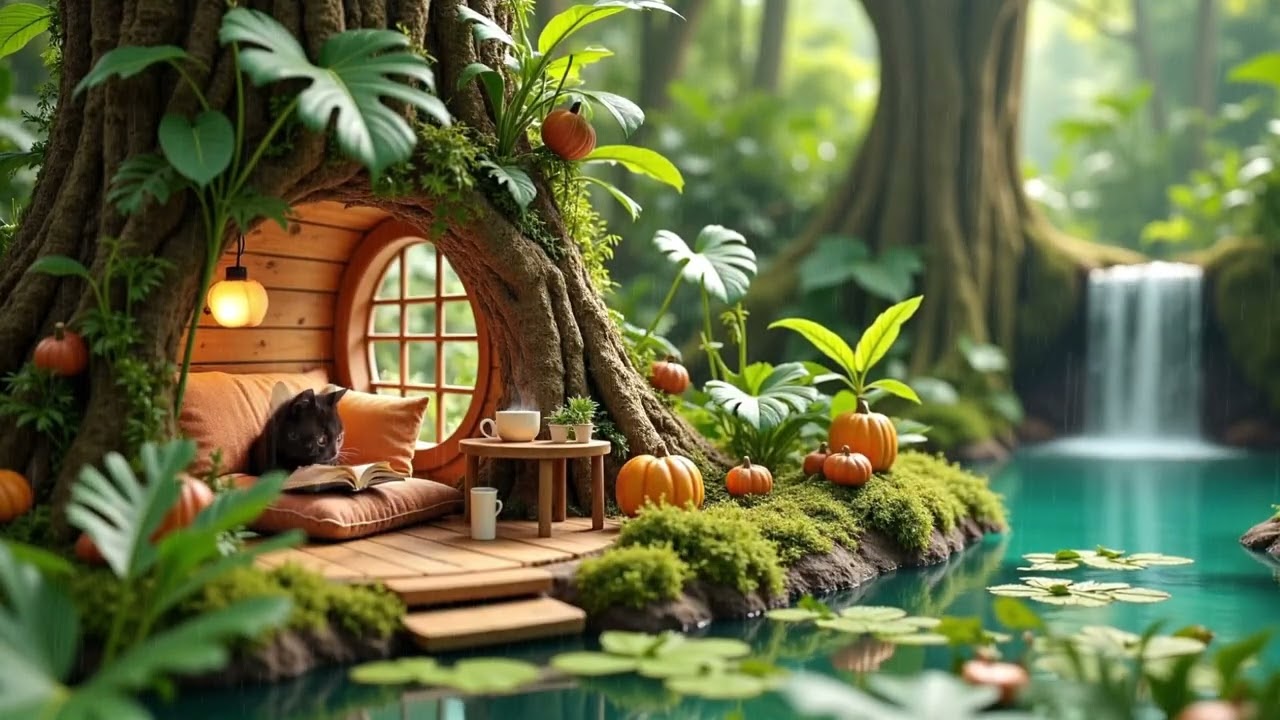 Rainy Day Lofi 🌧️ Smooth Jazz Rhythms & Gentle Rain Sounds for Studying and Focus