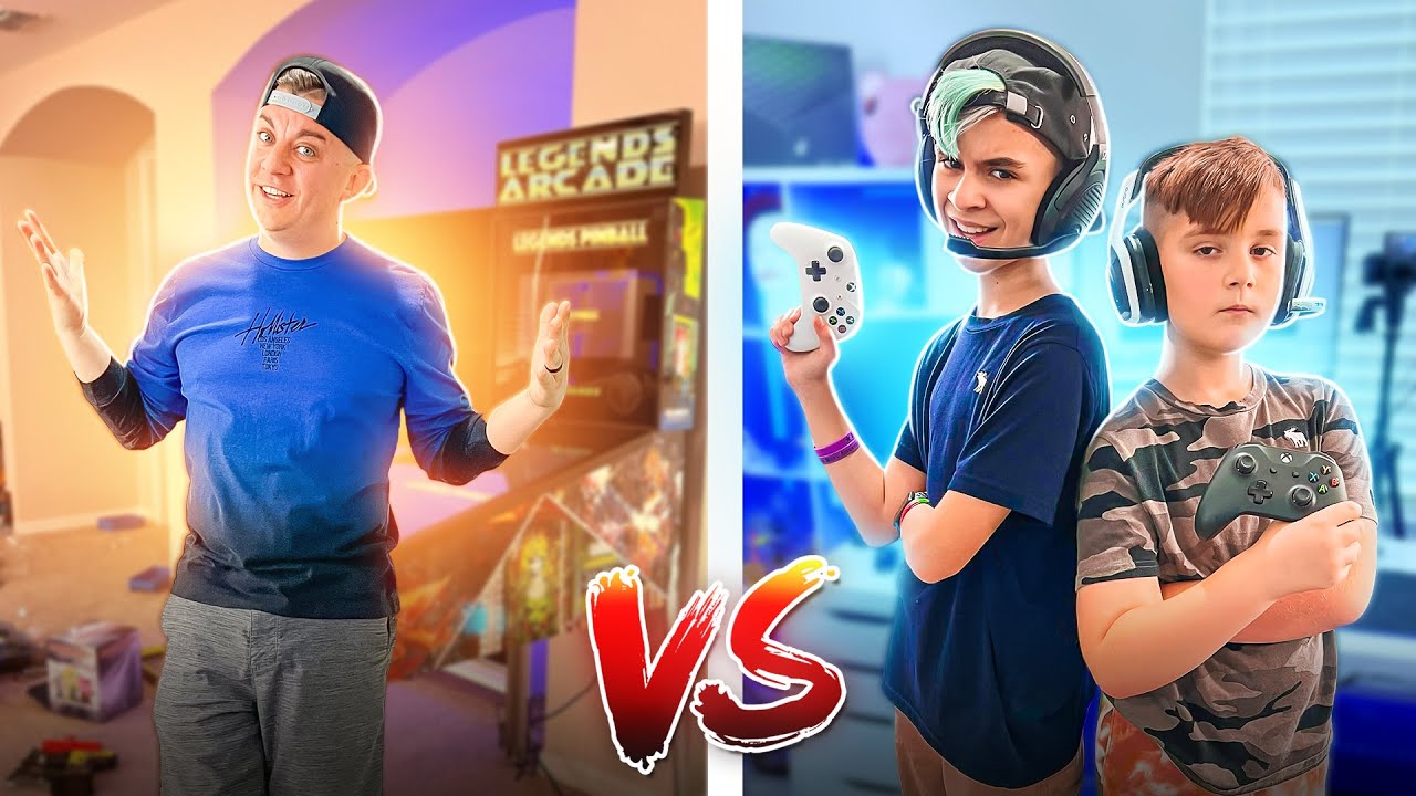Video Games Challenge (OLD SCHOOL vs NEW SCHOOL) FUNhouse Vlog