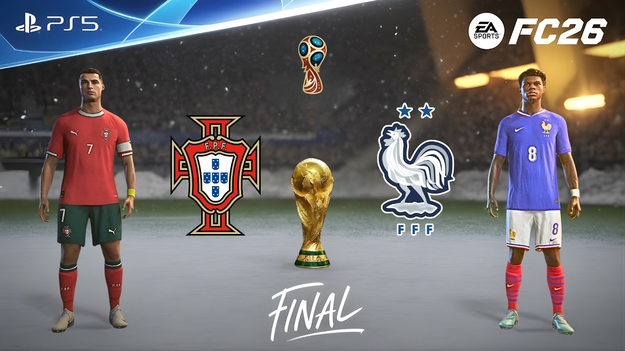 FC 26 - Portugal vs France | FIFA World Cup Final 2026 | Ronaldo's Hattrick vs Mbappe's Fightback