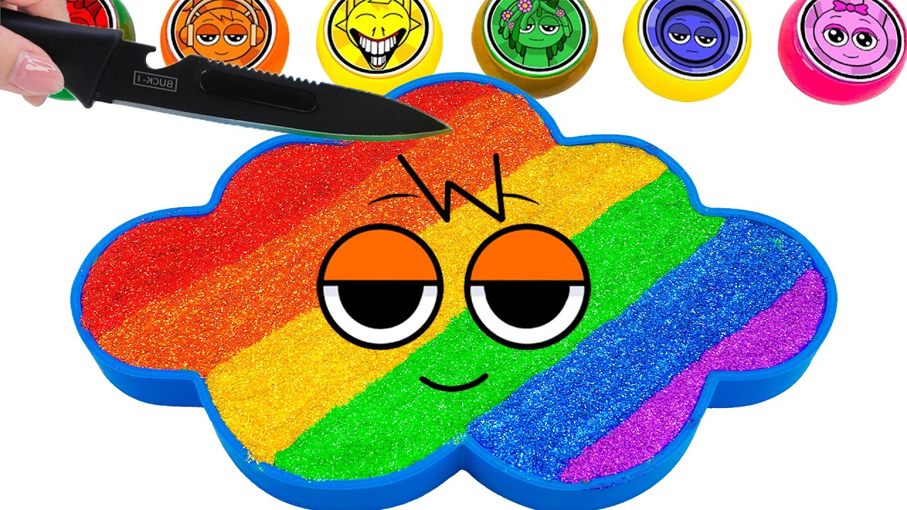 ASMR Satisfying Video | How To Make Rainbow Cloud Bathtub From Mixing Slime Cutting | YoYo Sand E