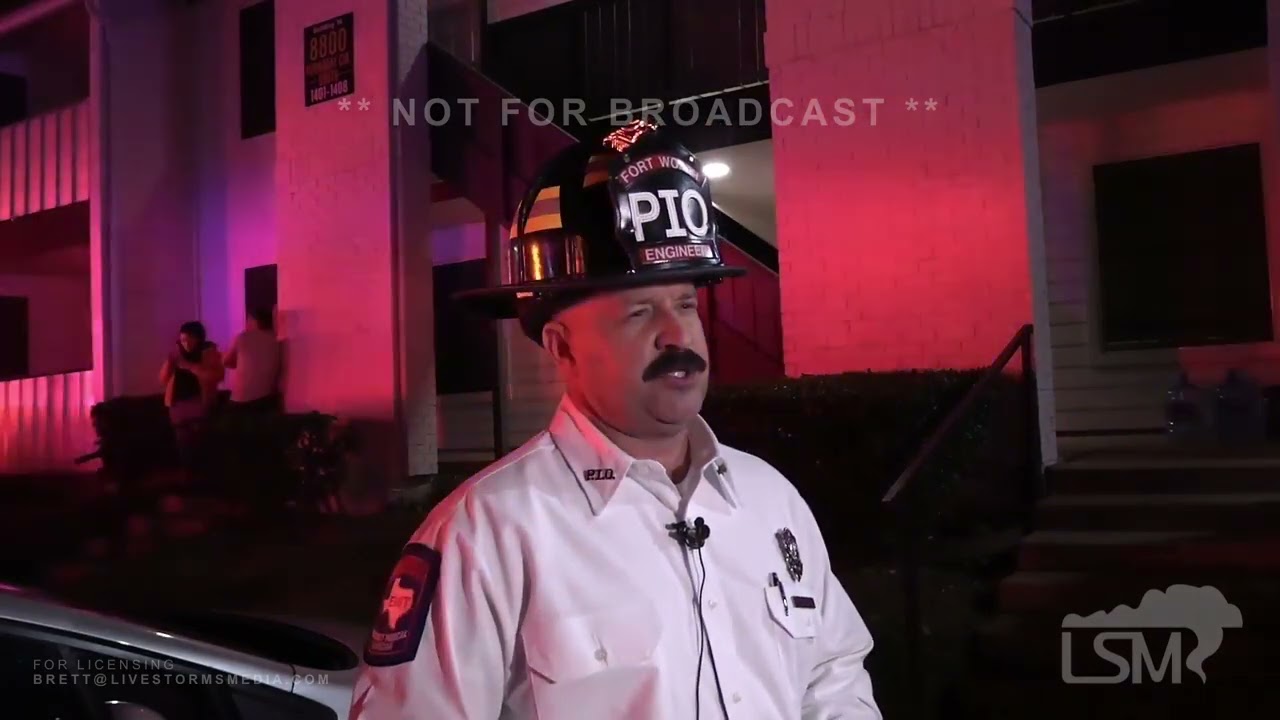 11-16-2024 Fort worth, tx  - 2 alarm fire destroys numerous east Fort Worth apartments