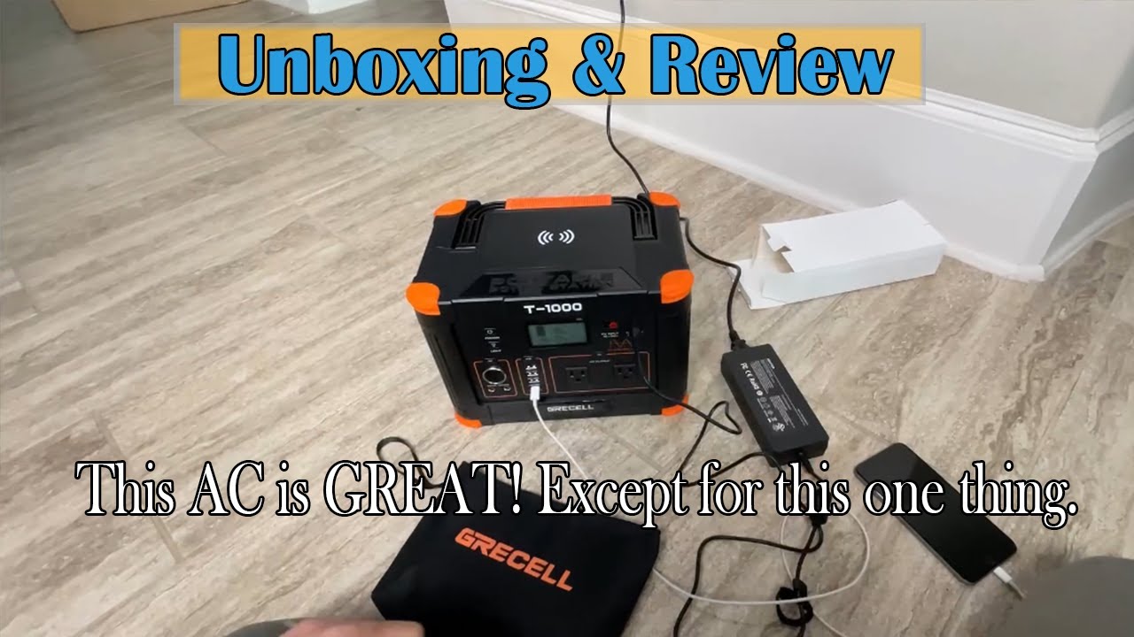 GRECELL 999Wh Solar Generator 1000W - Unboxing & Review