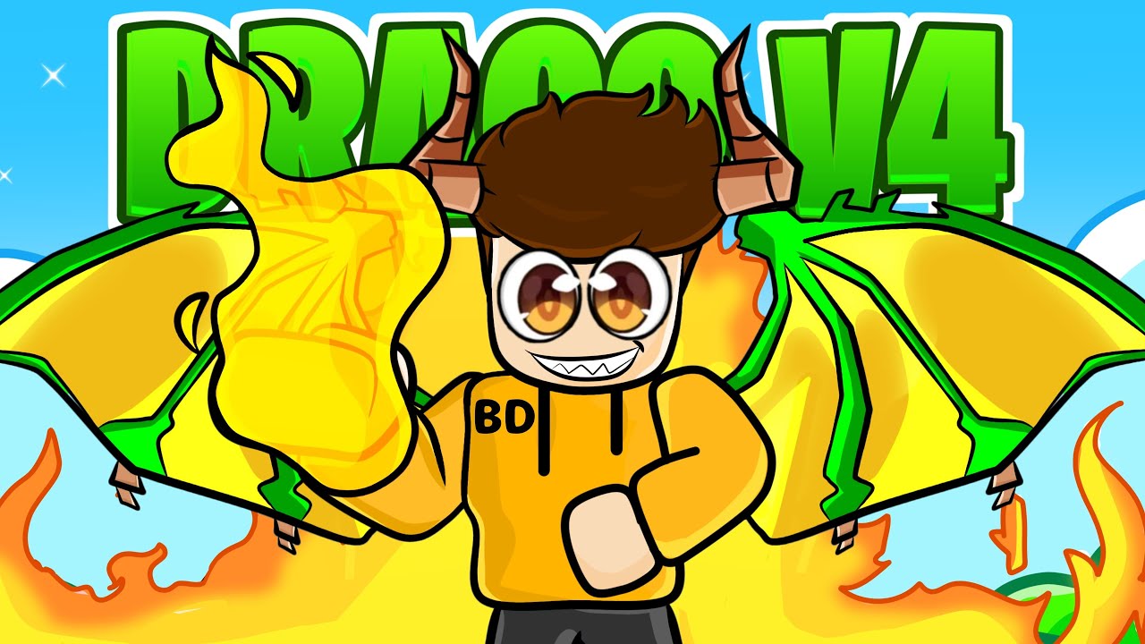 I Awakened Overpowered DRACO V4 in Blox Fruits Roblox