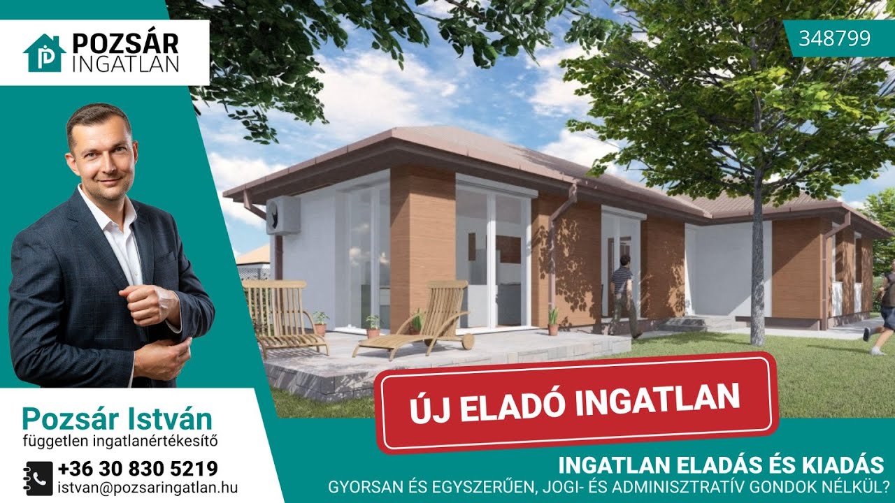 🏠 Dánszentmiklós ÚJ ÉPÍTÉSŰ, saját udvaros családi Házak Eladók! (345466 - 348799)