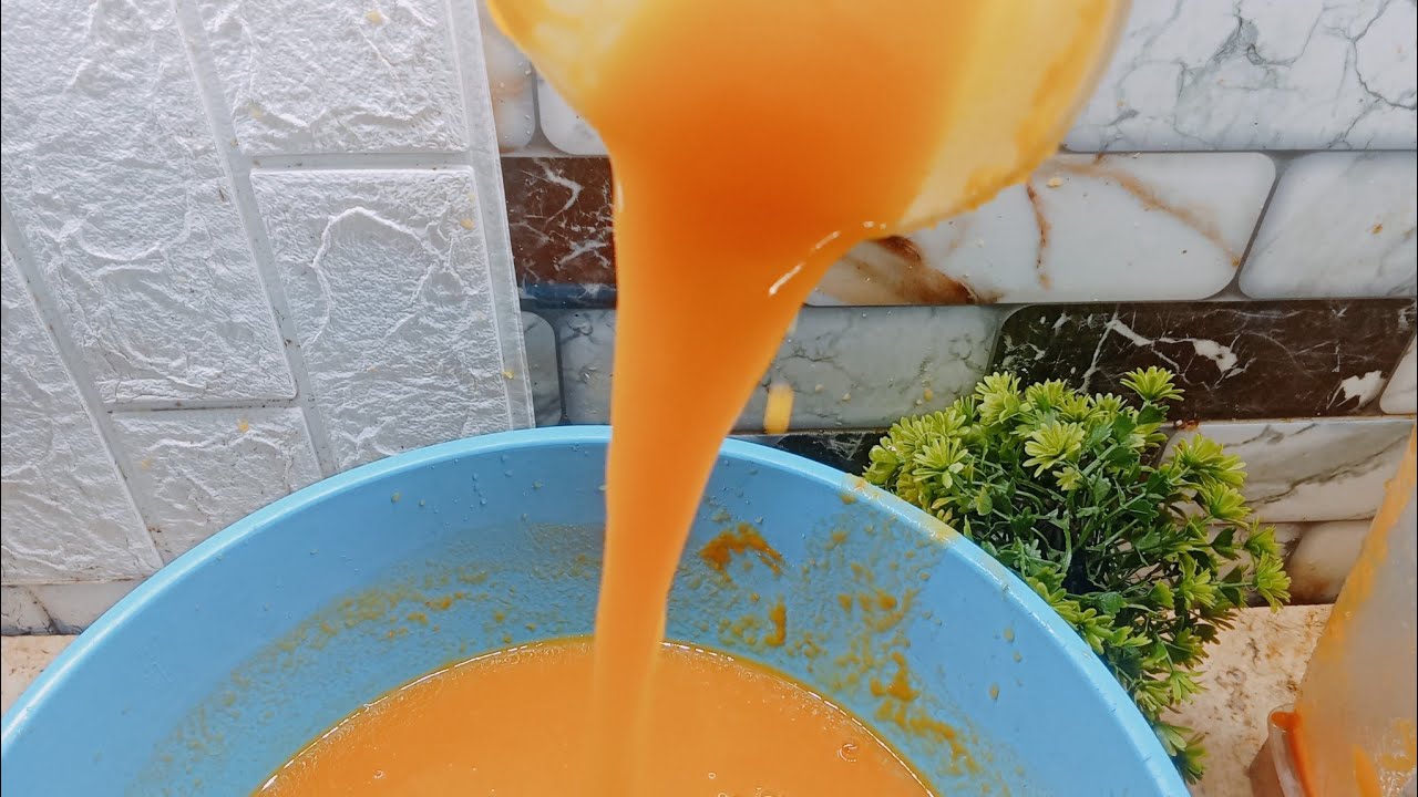 تفريزات شهر رمضان عصير البرتقال المركز  وهتعملى من كيس واحد ٣ لتر عصير ف مطبخ نوجا بنت الريف ♥👍