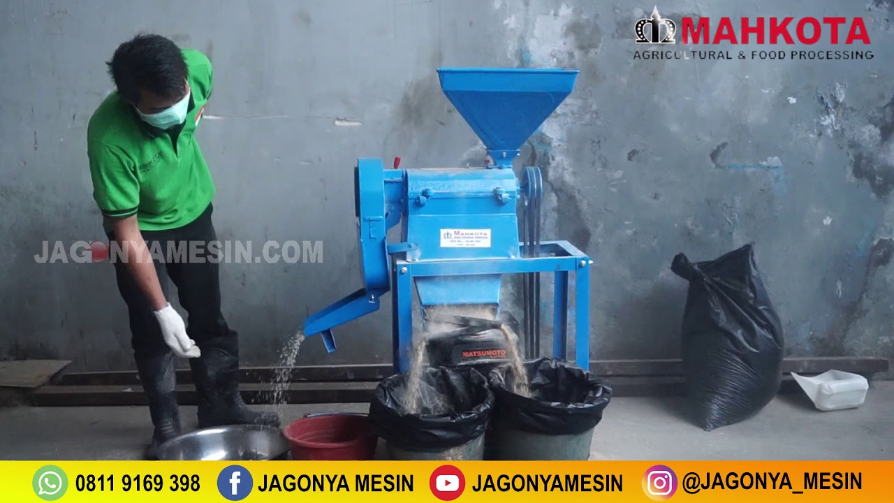 MESIN GILING PADI DENGAN PEMISAH DEDAK HALUS DAN KASAR...!!!
