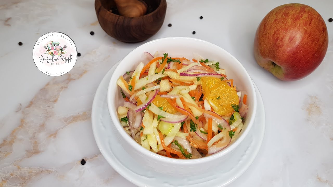 Fruchtiger Fenchelsalat/ Fruity fennel salad (Rezept unten in der Infobox)