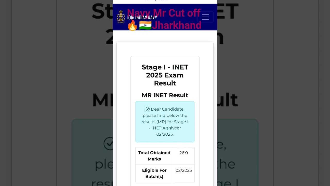 Indian Navy Mr Cut off in Jharkhand 🔥🇮🇳 🫡 #mr #navy #indiannavy #india#indian #army #cutoff #shorts