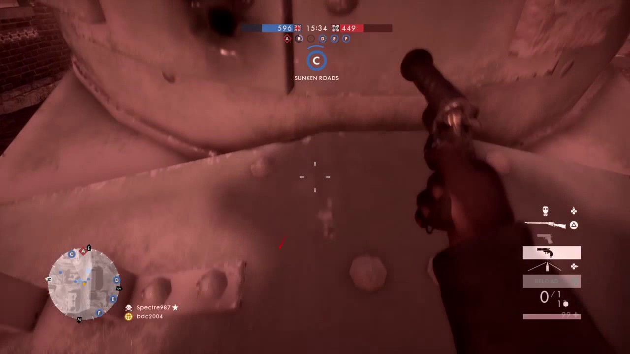 Battlefield 1 randomly hitting someone with a flare gun!