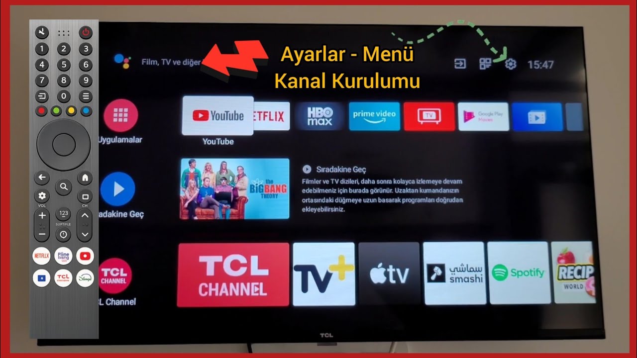 TCL 32S5K Android Tv Ayarlar ve Menü İncelemesi Kanal Kurulumu
