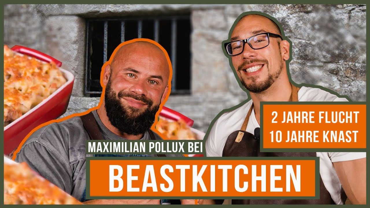 2 Jahre FLUCHT, 10 Jahre HAFT | Maximilian Pollux & Sharo45 backen PROTEIN-AUFLAUF | BeastKitchen