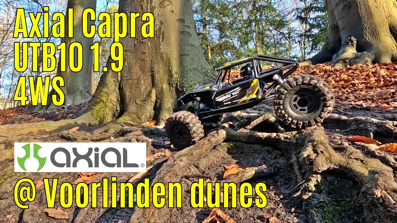 Axial 1/10 UTB10 Capra 1.9 4WS 4x4 Trail Buggy at Voorlinden dunes Trail walk