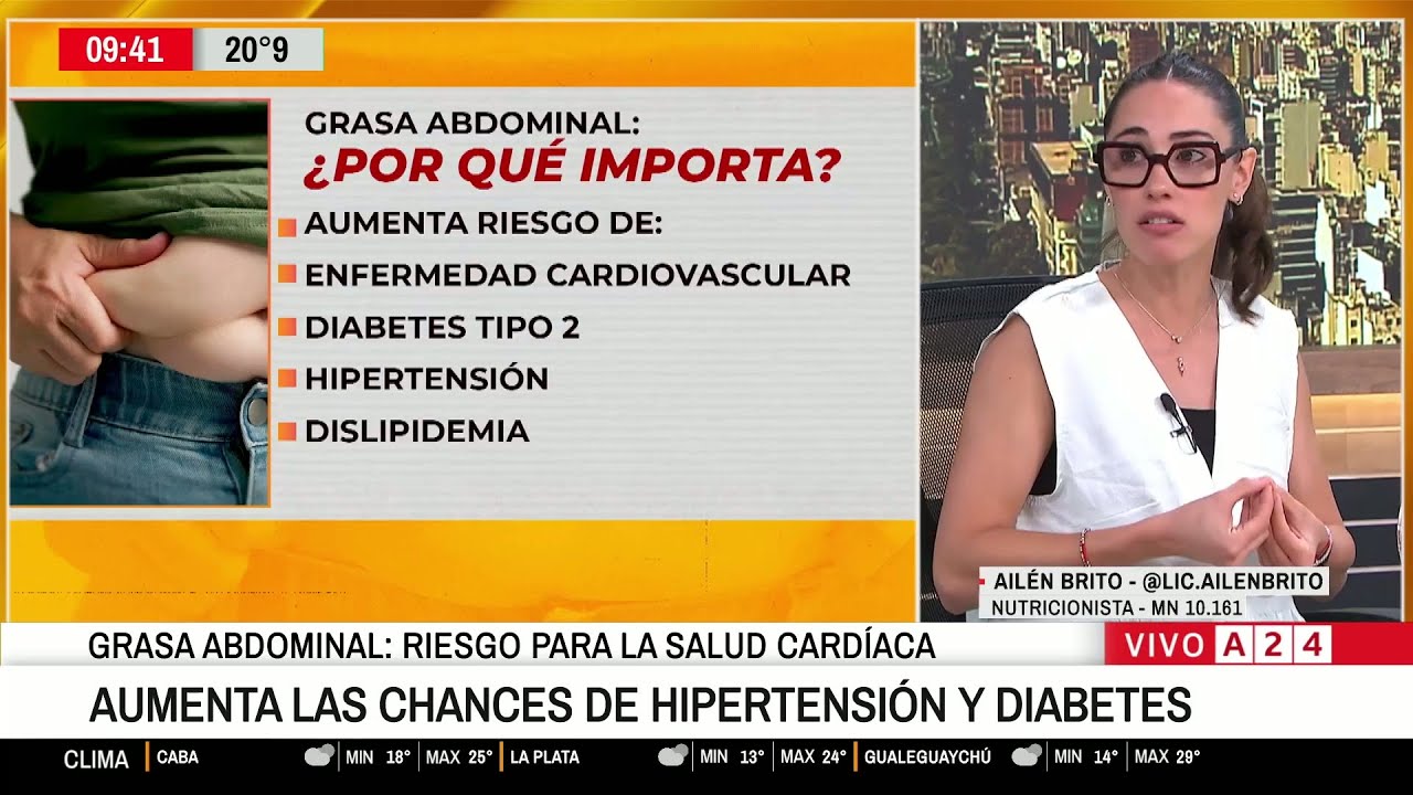⚠ GRASA ABDOMINAL: LA SUBA ESTÁ FUERTEMENTE VINCULADA A ENFERMEDADES