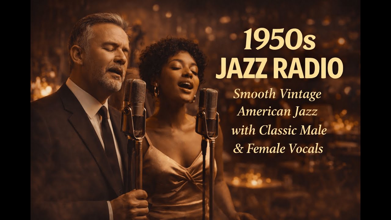1950s Jazz Radio – Smooth Vintage American Jazz with Classic Male & Female Vocals