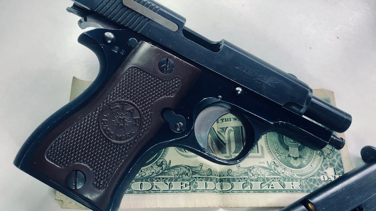 Self-loading pistol star DKL 9mm Browning disassembly assembly