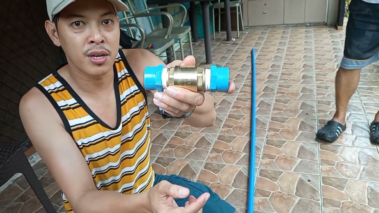 Vlog 07. Installation of check valve and water pipe.