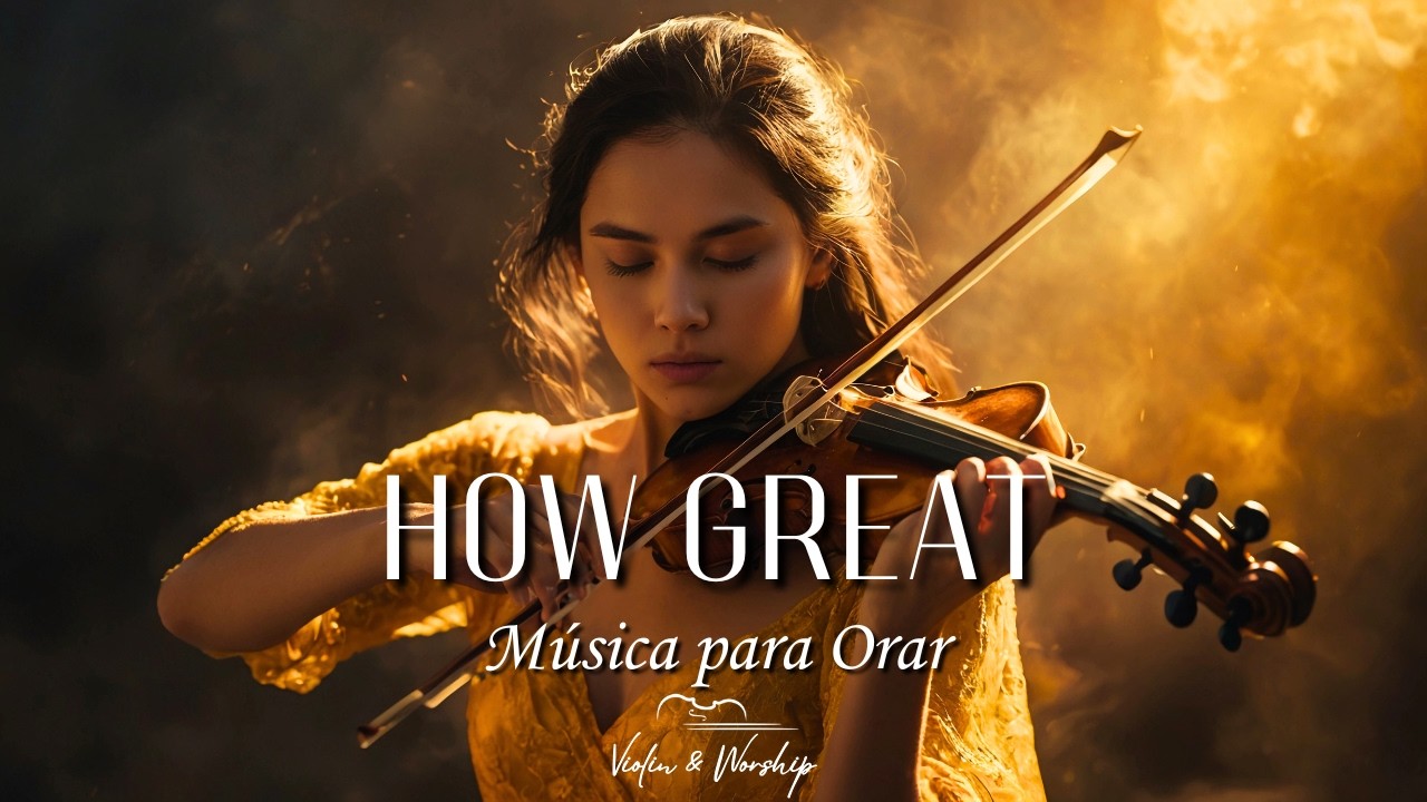 HOW GREAT THOU ART - Adoración Instrumental Profética de Violín  - Música de Fondo para Orar