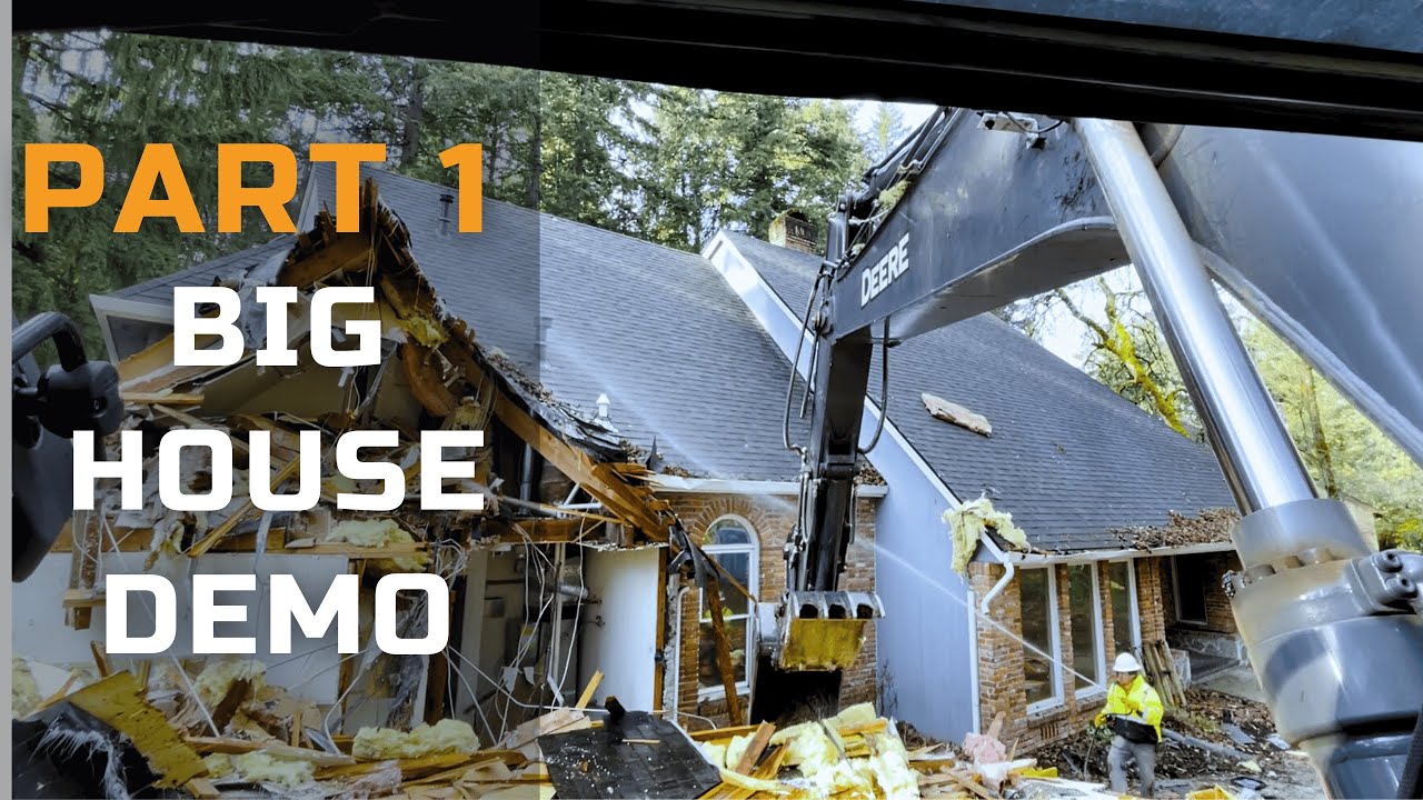 Demolishing ⚠️ A Two Story House With INSANE Precision