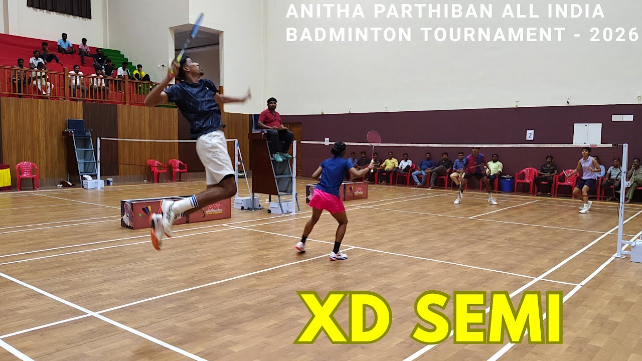 PREJAN/KARNIKA vs KARTHIK RAJA/NISHA || XD SEMI || Anitha Parthiban All India Badminton Tournament 