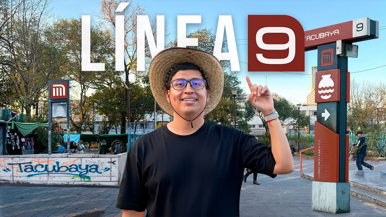 CAMINÉ TODA LA LÍNEA 9 DEL METRO de la CDMX || 7 días caminando una linea del metro 6/7