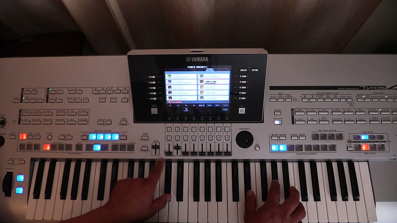 YAMAHA TYROS 4 como programar ritmos y sonidos Video 4 final