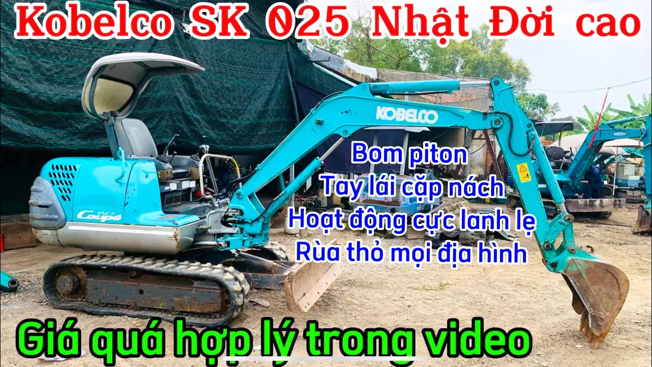 Kobelco SK 025 Nhật đời giá quá hợp lý , đường búa, rùa thỏ đầy đủ!