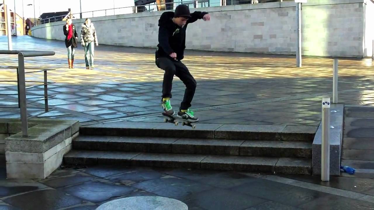 Skateboarding through Belfast