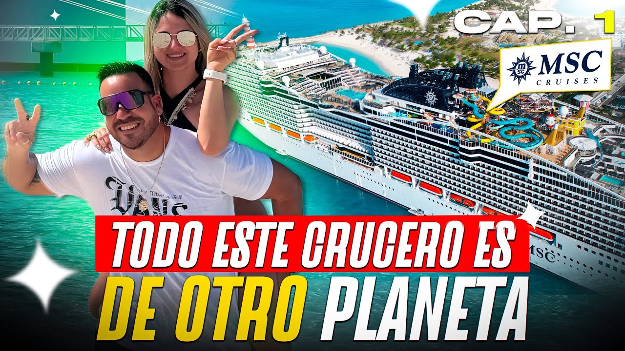 Asi es el Crucero Más Moderno del Planeta MSC World America | Día 1