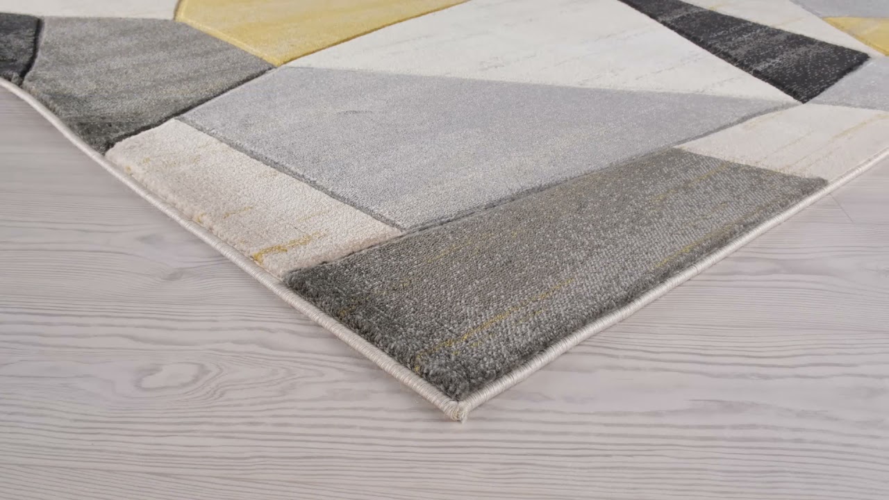 SYDNEY RUGS ONLINE , Sungate Geometric Gold Rug