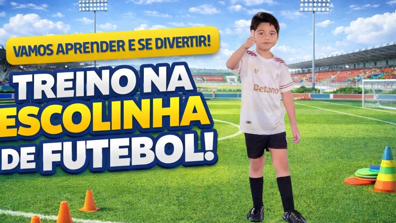Escolinha de Futebol ⚽ Treino Completo de fundamentos e Muito Futebol!