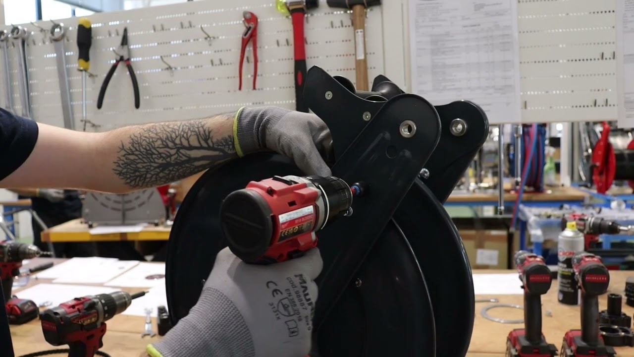 How to install a hose guide on the Andromeda hose reel – Retrofit with classic front panel