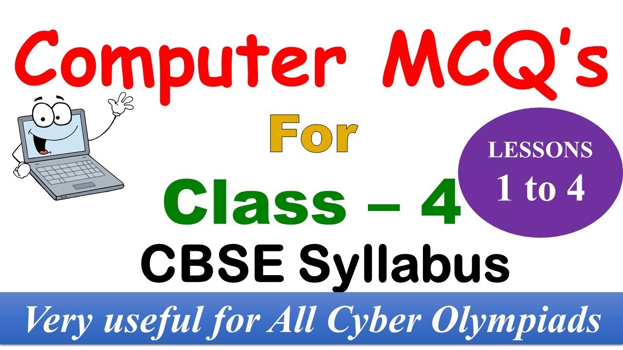Computer MCQ's For class 4 ( Important Computer Question & Answers) ~ Computer Quiz ~ ICT Quiz