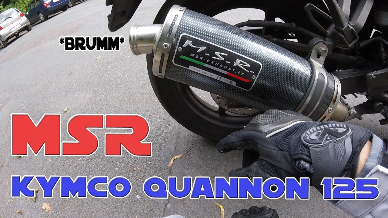 KYMCO QUANNON 125 MSR AUSPUFF || Finused Motovlog || MotoMünster