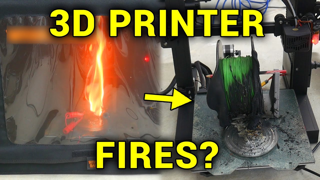 Testing a BlazeCut fire suppression system for 3D printer fires