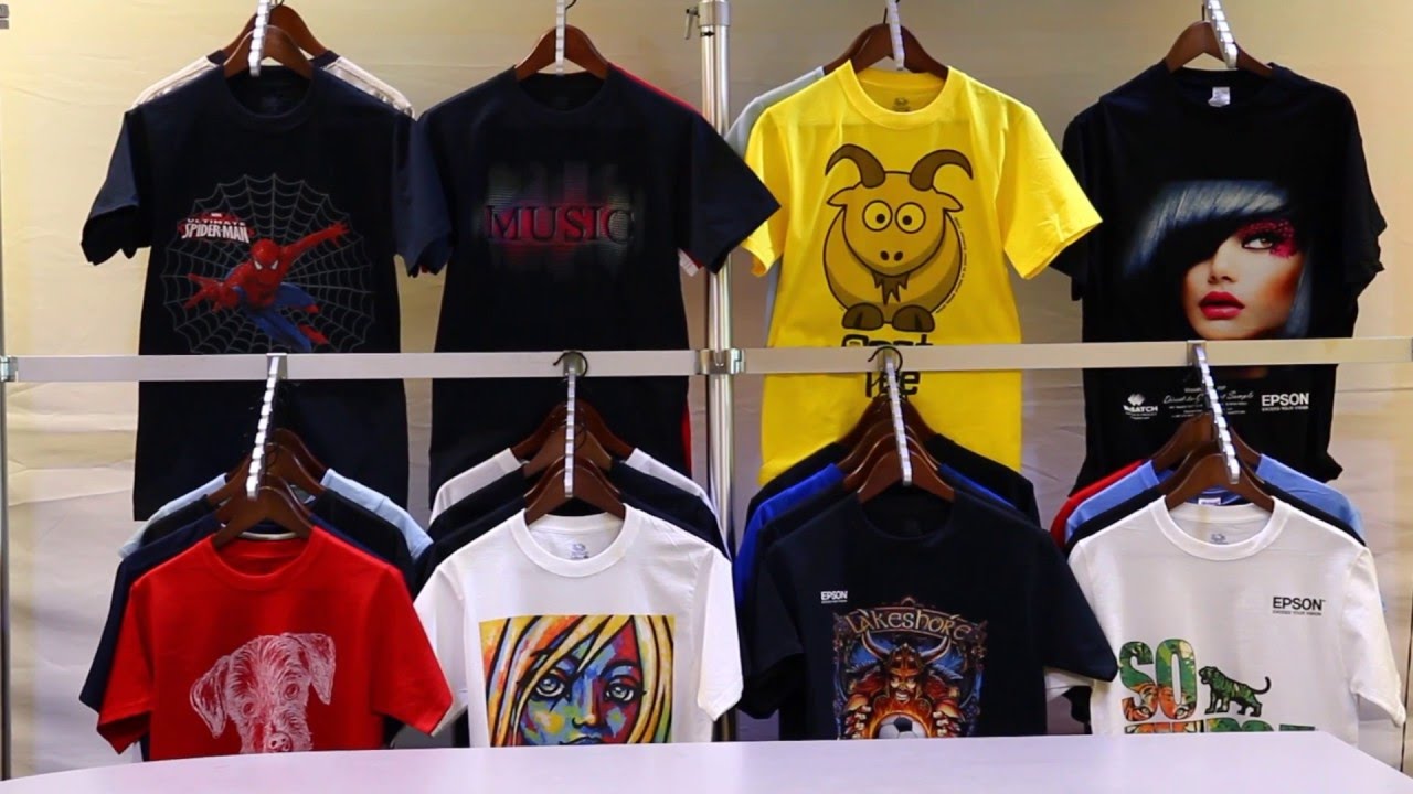 Printing onto a Dark Colored shirt with the Epson F2000 Direct to Garment Printer White Edition
