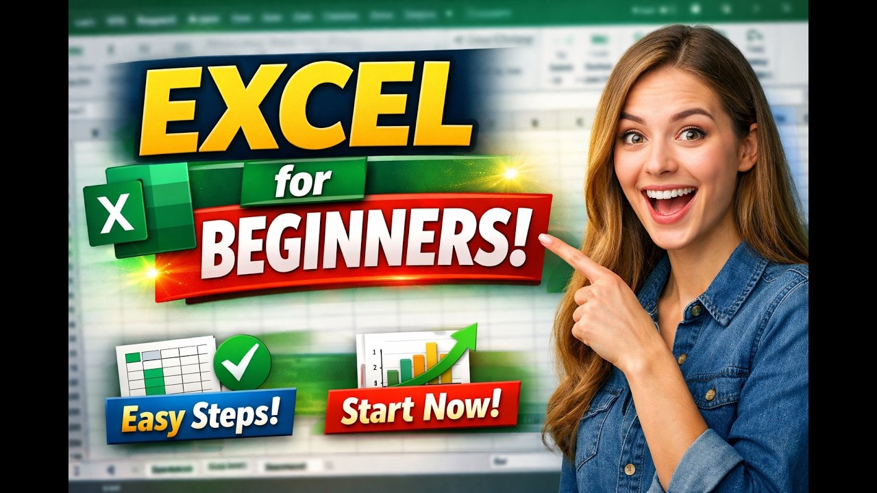 Excel Tutorial for Beginners 🔥 | Get Started with Excel (Step-by-Step Guide)