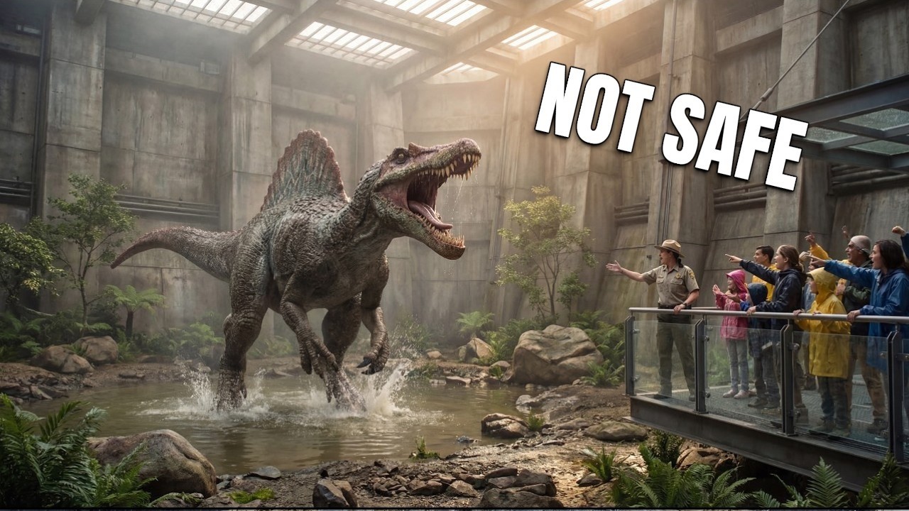 I Found a REAL Dinosaur Zoo | Jurassic World Visit (POV) #prehistoricanimals #trex #mosasaurus