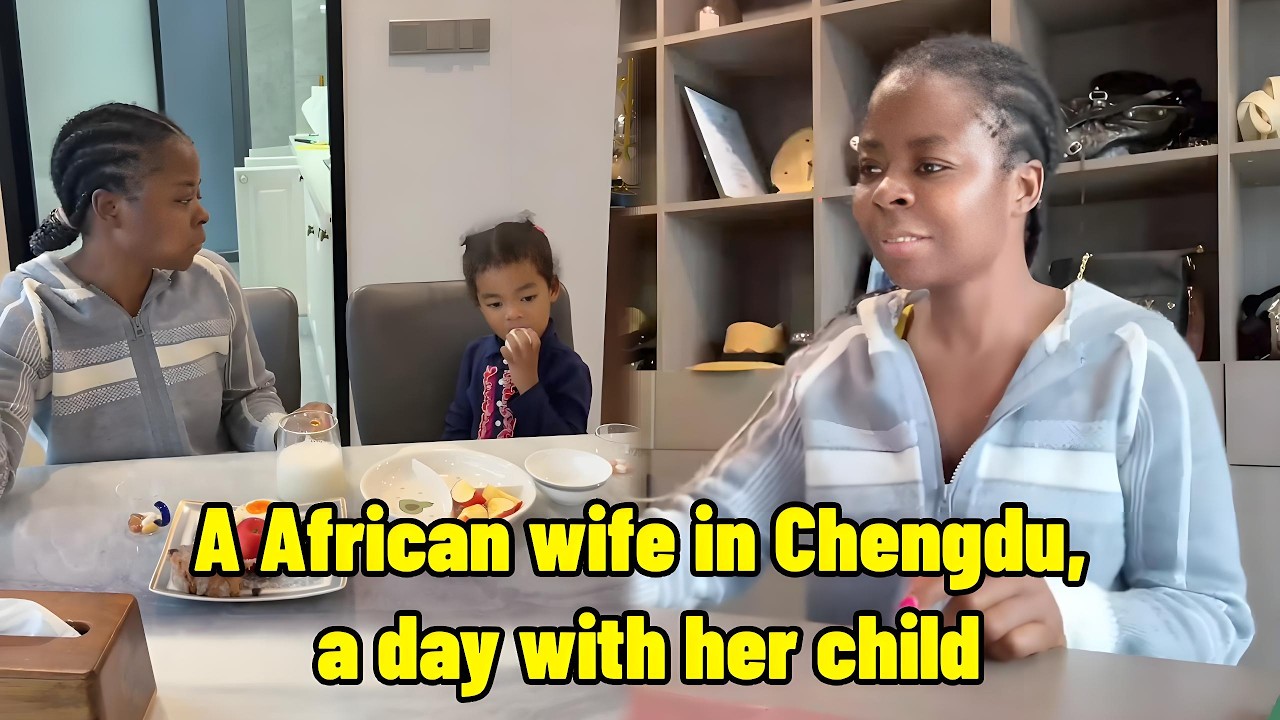The power of upward growth. A African wife in Chengdu, a day with her child