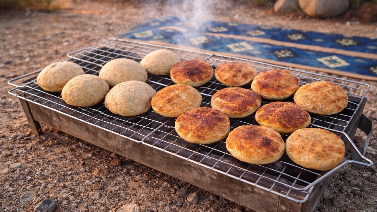 كبة مشوية عالفحم بالبر 😍 الطعم غير شكل!