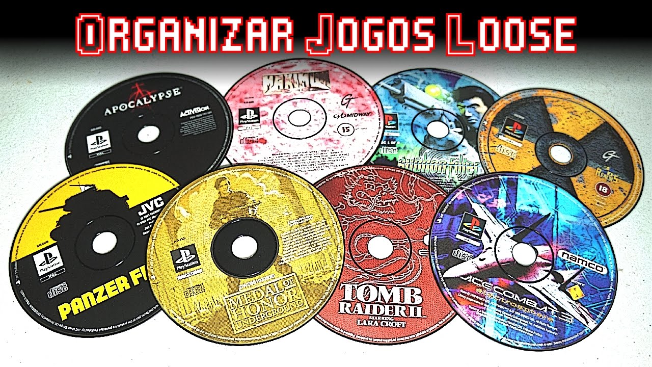 Organizando Jogos Loose de Playstation - Como Fazer Capa Traseira / Cover / Label