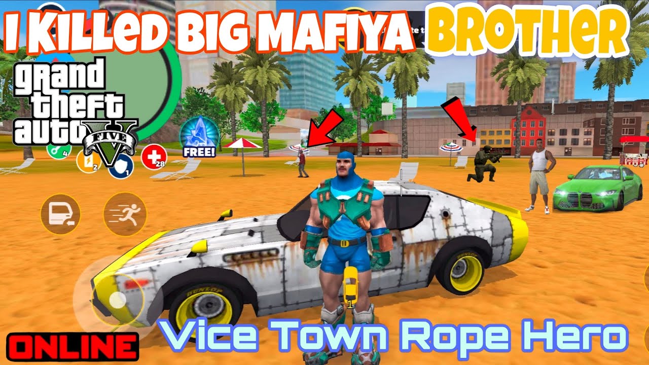BIG MAFIYA BROTHER Dead 😱 | Rope Hero Epic Fight! | ROPE HERO VICE TOWN