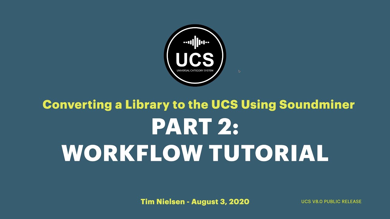 Using Soundminer to Build a UCS Library - 02. Workflows