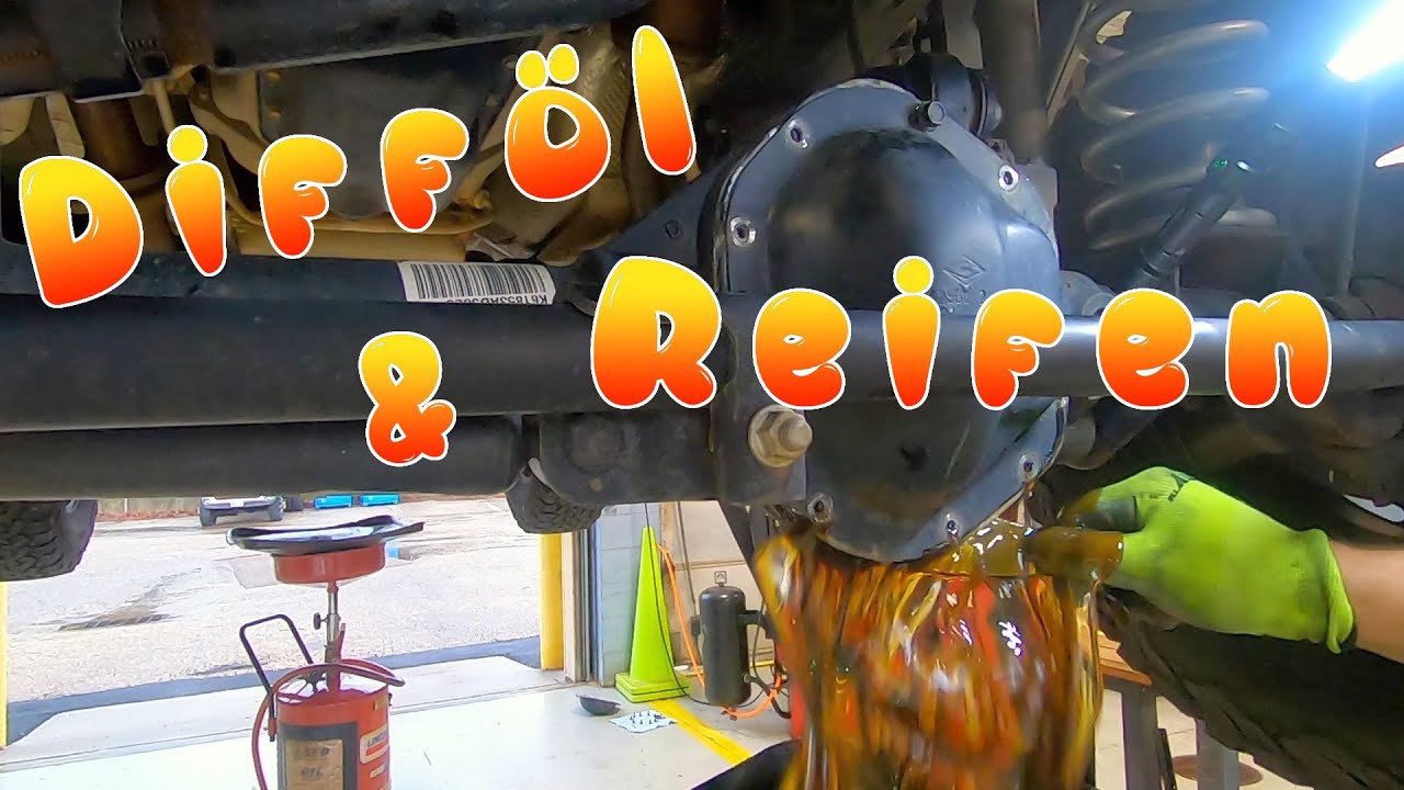 In der US-Werkstatt - Jeep Wrangler Dana 44 Differential Öl wechseln, Lubelocker und Reifen rotieren