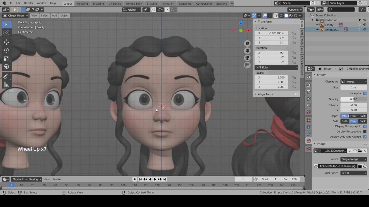 blender kafa modelleme 1. bölüm: referans images