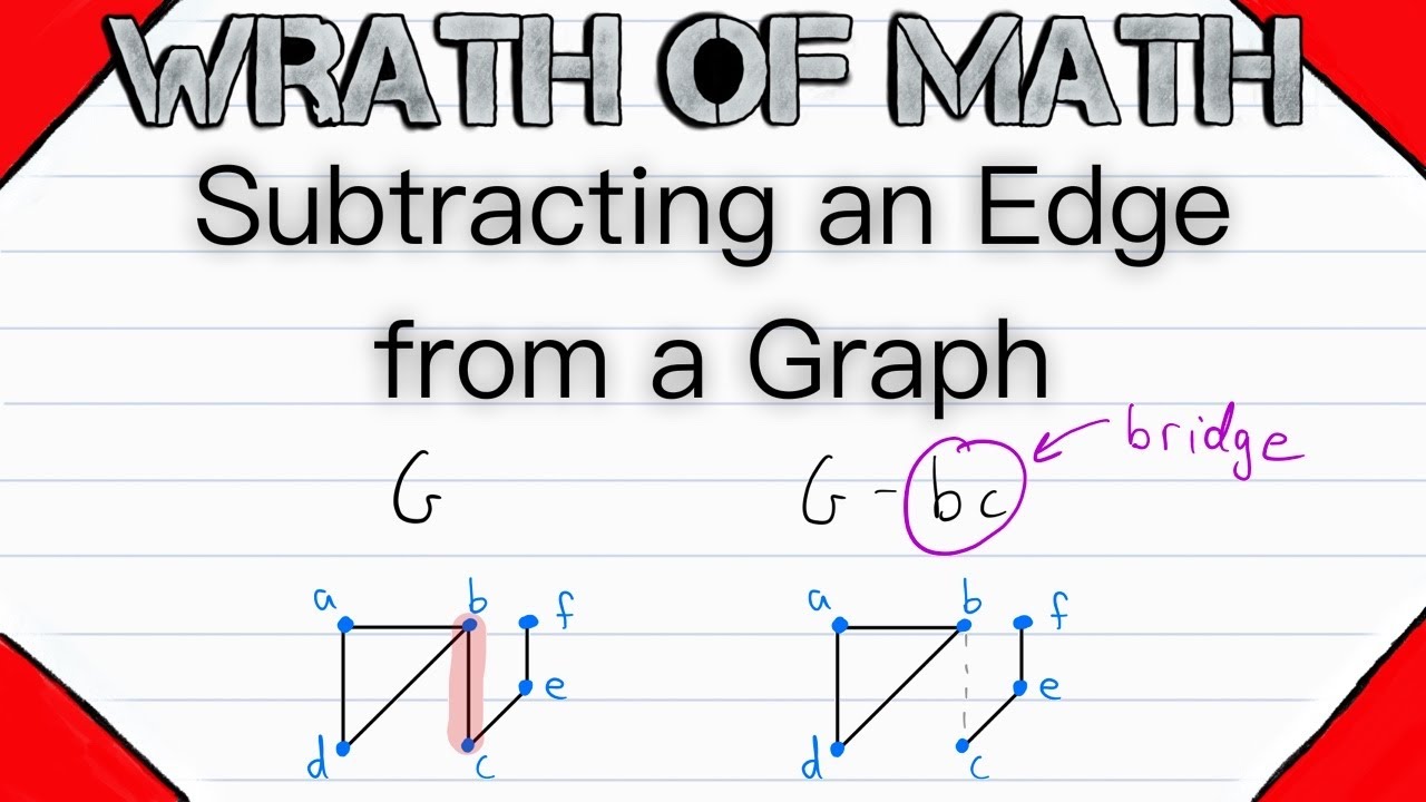 Edge Subtraction and Bridges in Graphs | Graph Theory, Edge Deletion